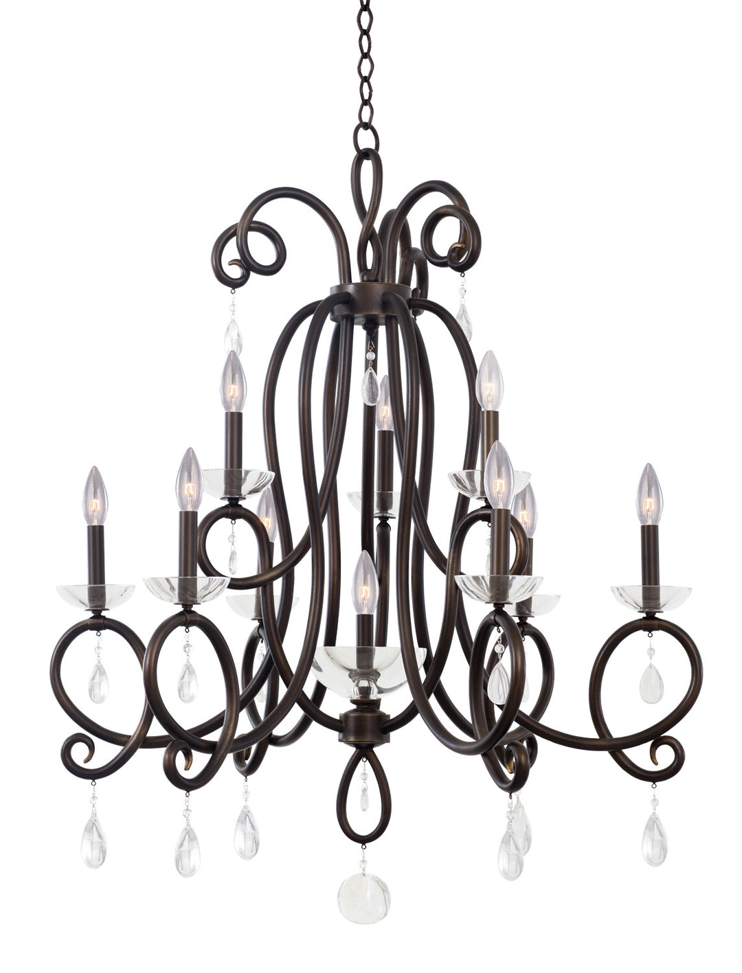 Kalco Winona 7228TB Chandelier Light - Tarnished Brass