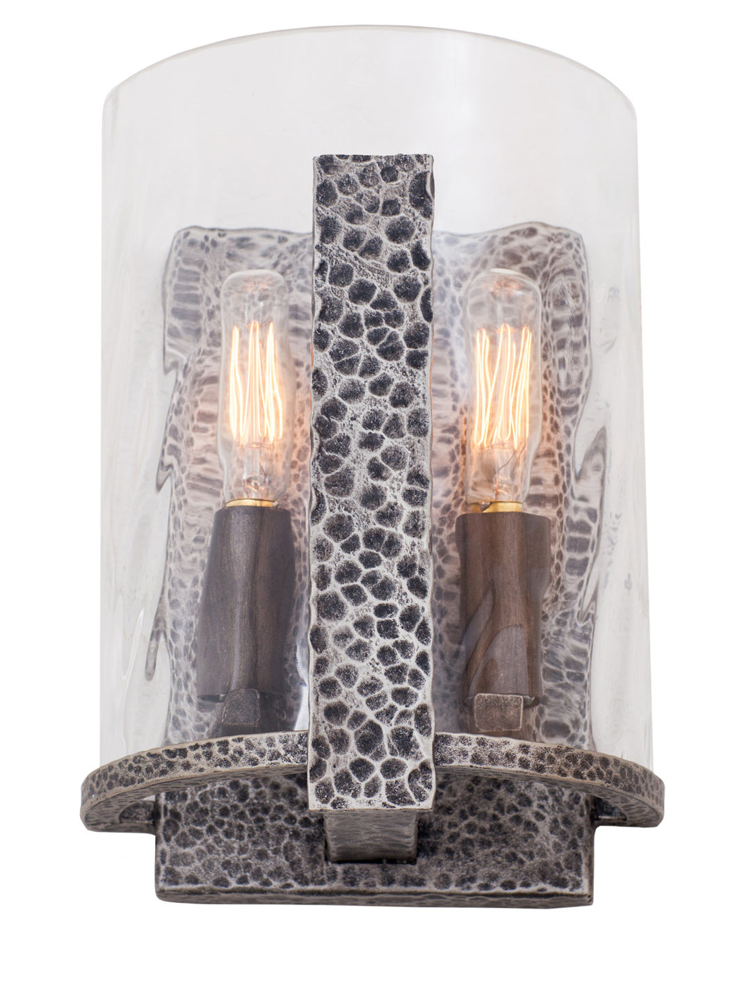 Kalco Odessa 7272HS Wall Sconce Light - Hammered Silver