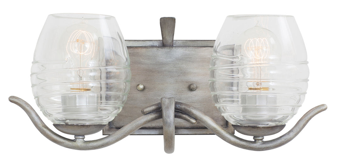 Kalco Seabrook 7352SM Bath Vanity Light 16 in. wide - Moon Silver