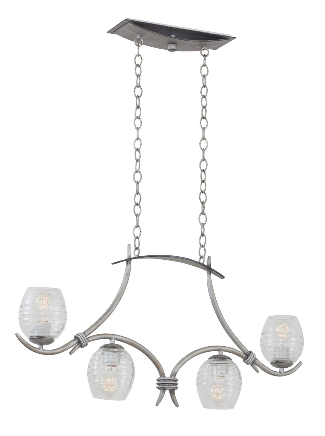 Kalco Seabrook 7355SM Pendant Light - Moon Silver