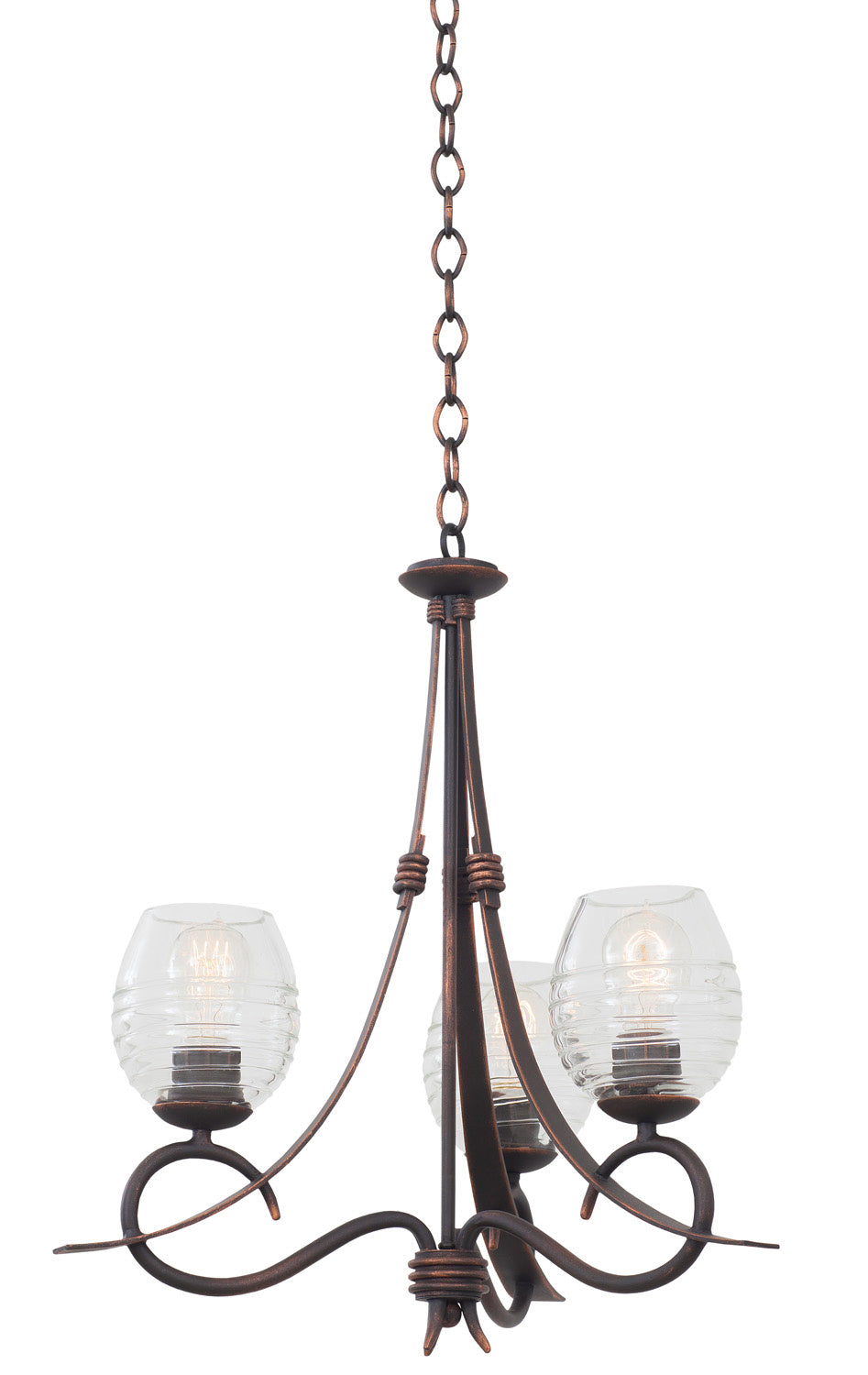 Kalco Seabrook 7358AC Chandelier Light - Antique Copper