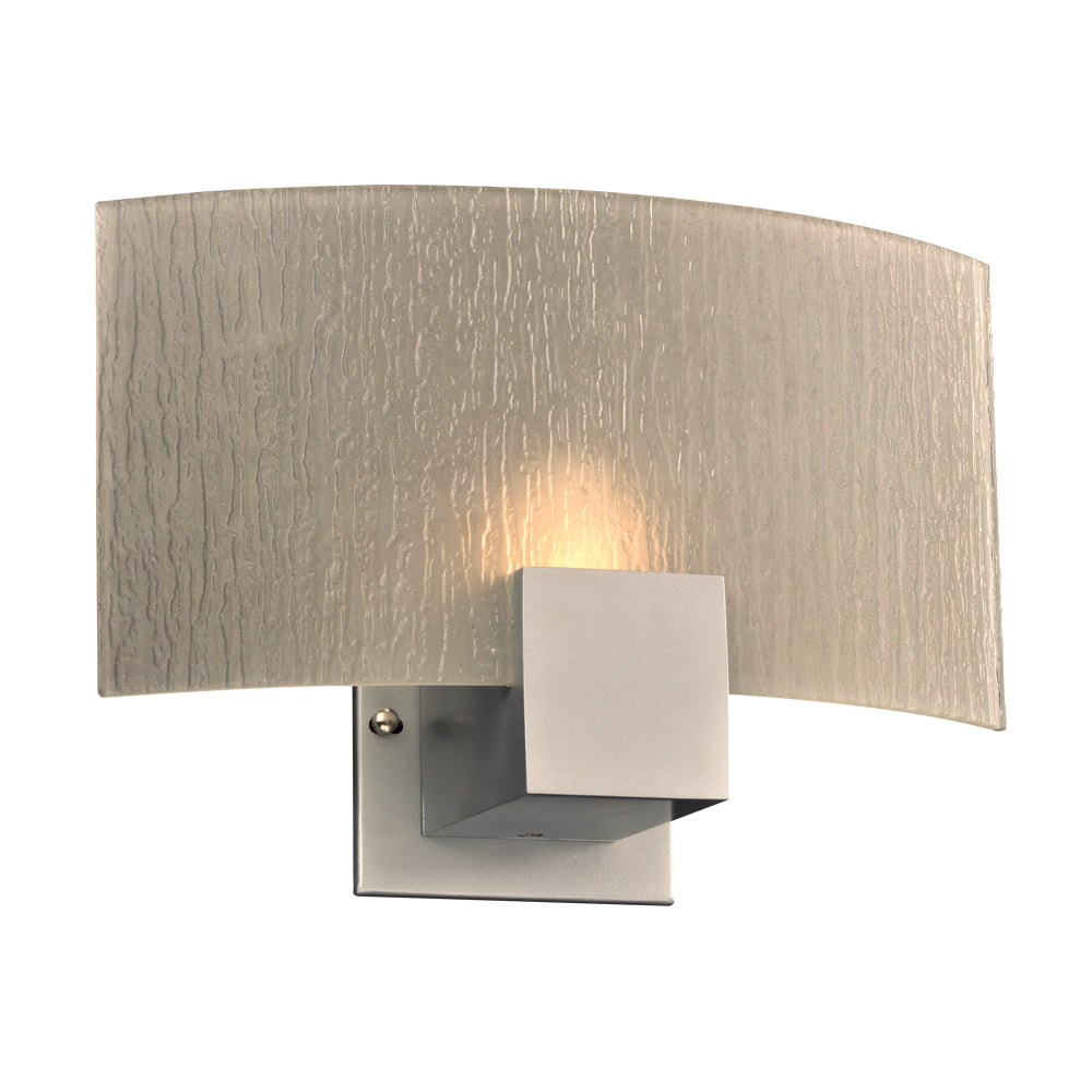 PLC Cubic 1382SL Wall Light - Silver