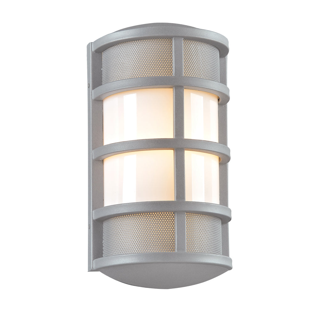 Plc Lighting 16671SL Olsay One Light Outdoor Fixture Outdoor Pewter, Nickel, Silver