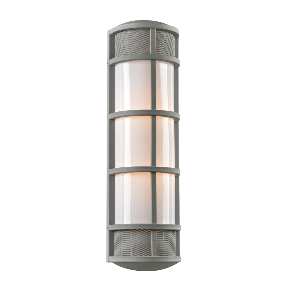 Plc Lighting 16673SL Olsay Two Light Outdoor Fixture Outdoor Pewter, Nickel, Silver