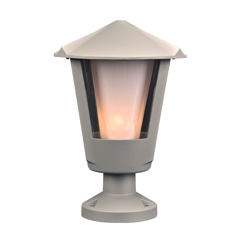 Plc Lighting 1888SL Silva One Light Outdoor Fixture Outdoor Pewter, Nickel, Silver