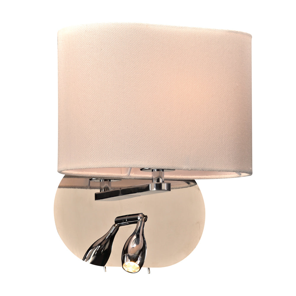 PLC Mademoiselle 24216PC Wall Light - Polished Chrome