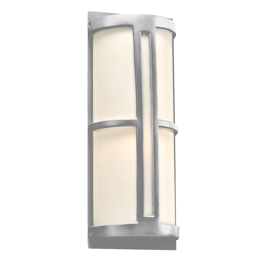 Plc Lighting 31736SL Rox One Light Outdoor Fixture Outdoor Pewter, Nickel, Silver