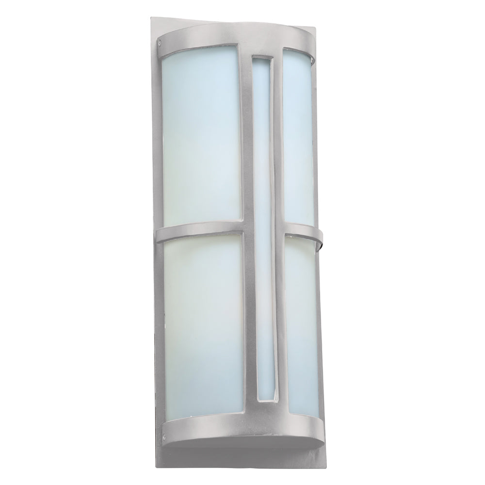 Plc Lighting 31738SL Rox One Light Outdoor Fixture Outdoor Pewter, Nickel, Silver