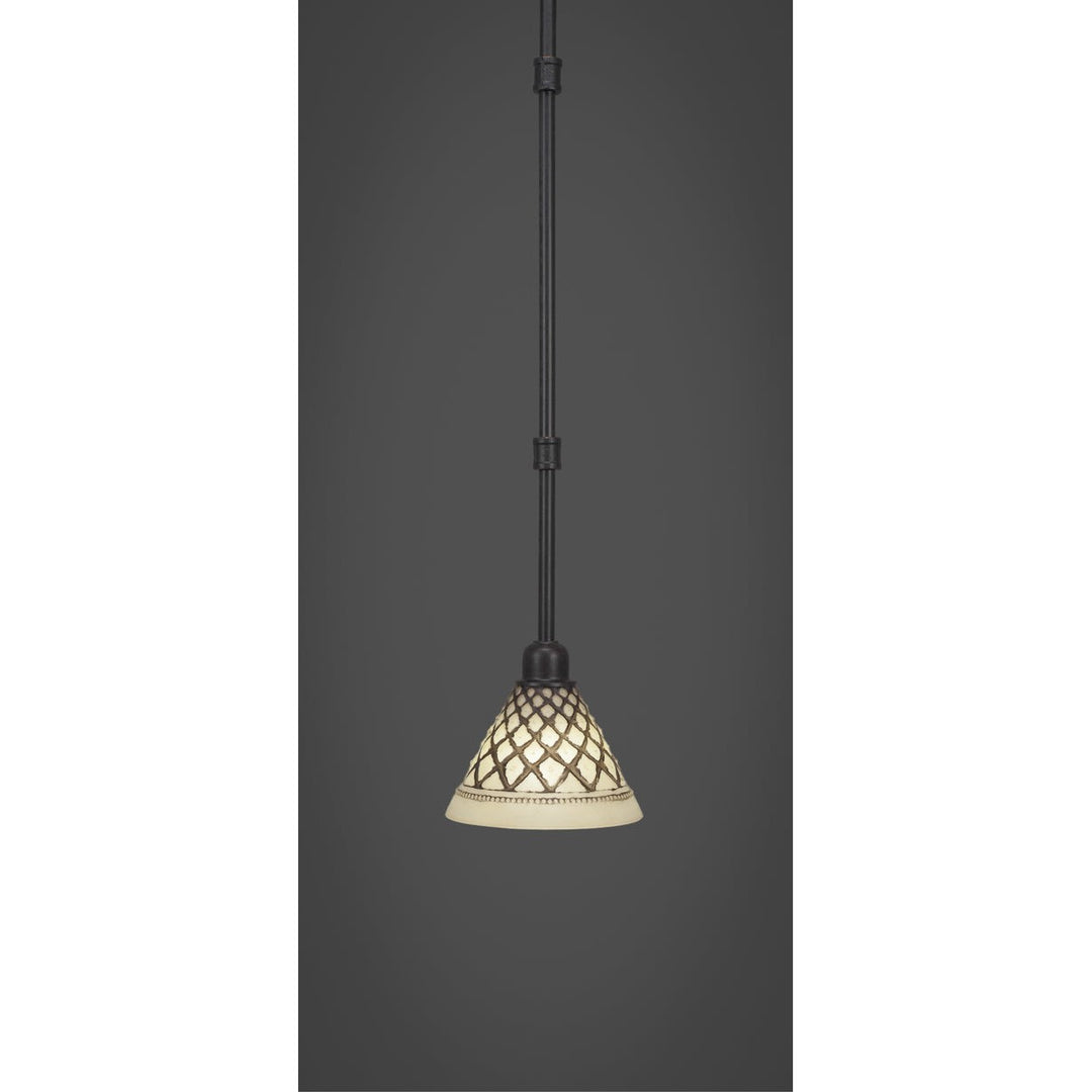 Toltec Vintage 284-dg-7185 Pendant Light - Dark Granite