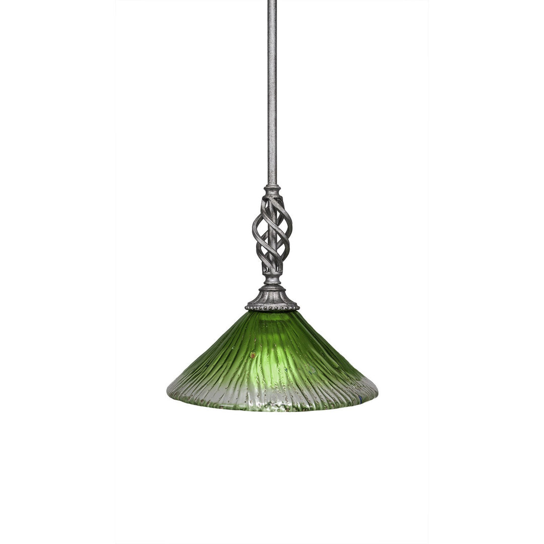 Toltec Eleganté 80-as-437 Pendant Light - Aged Silver