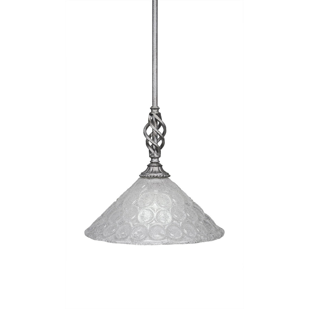 Toltec Eleganté 80-as-441 Pendant Light - Aged Silver