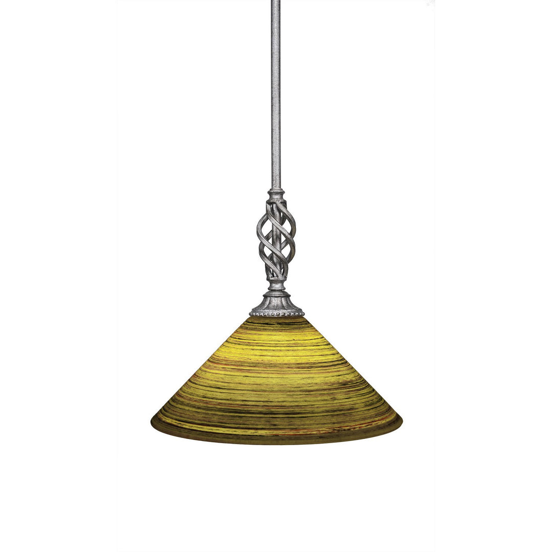 Toltec Eleganté 80-as-444 Pendant Light - Aged Silver