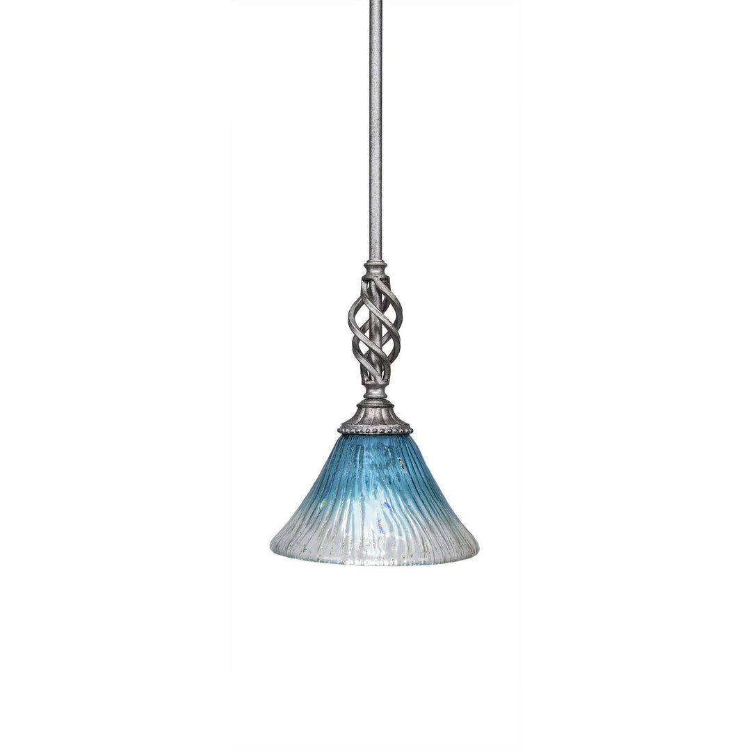 Toltec Eleganté 80-as-458 Pendant Light - Aged Silver