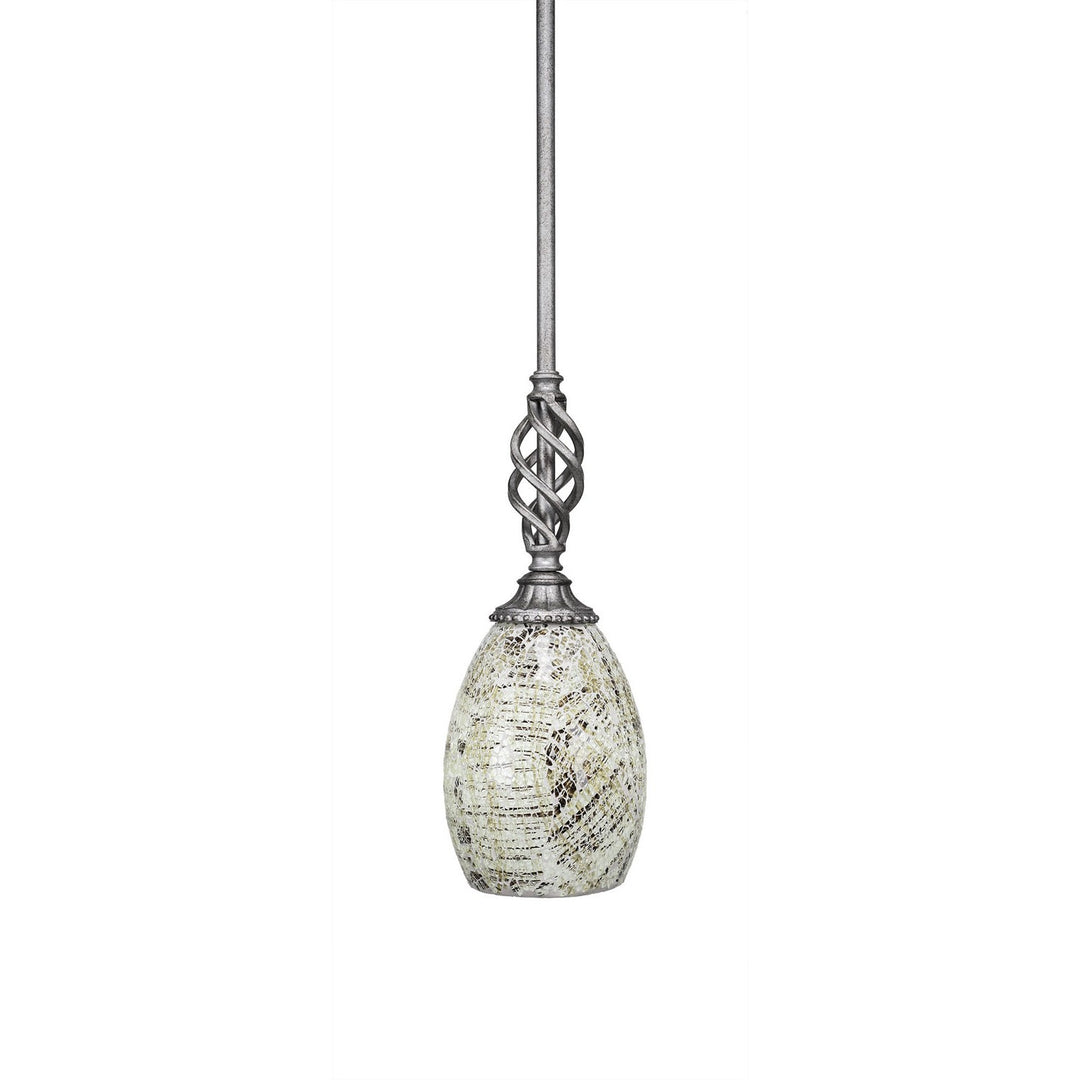 Toltec Eleganté 80-as-5054 Pendant Light - Aged Silver
