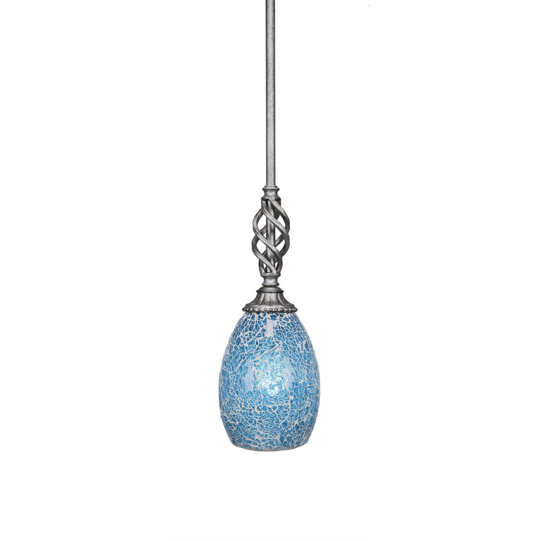 Toltec Eleganté 80-as-5055 Pendant Light - Aged Silver