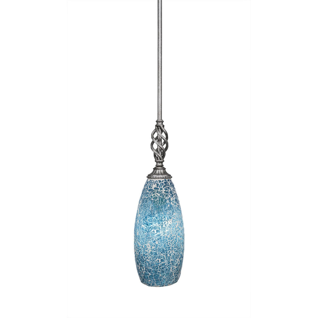 Toltec Eleganté 80-as-5065 Pendant Light - Aged Silver