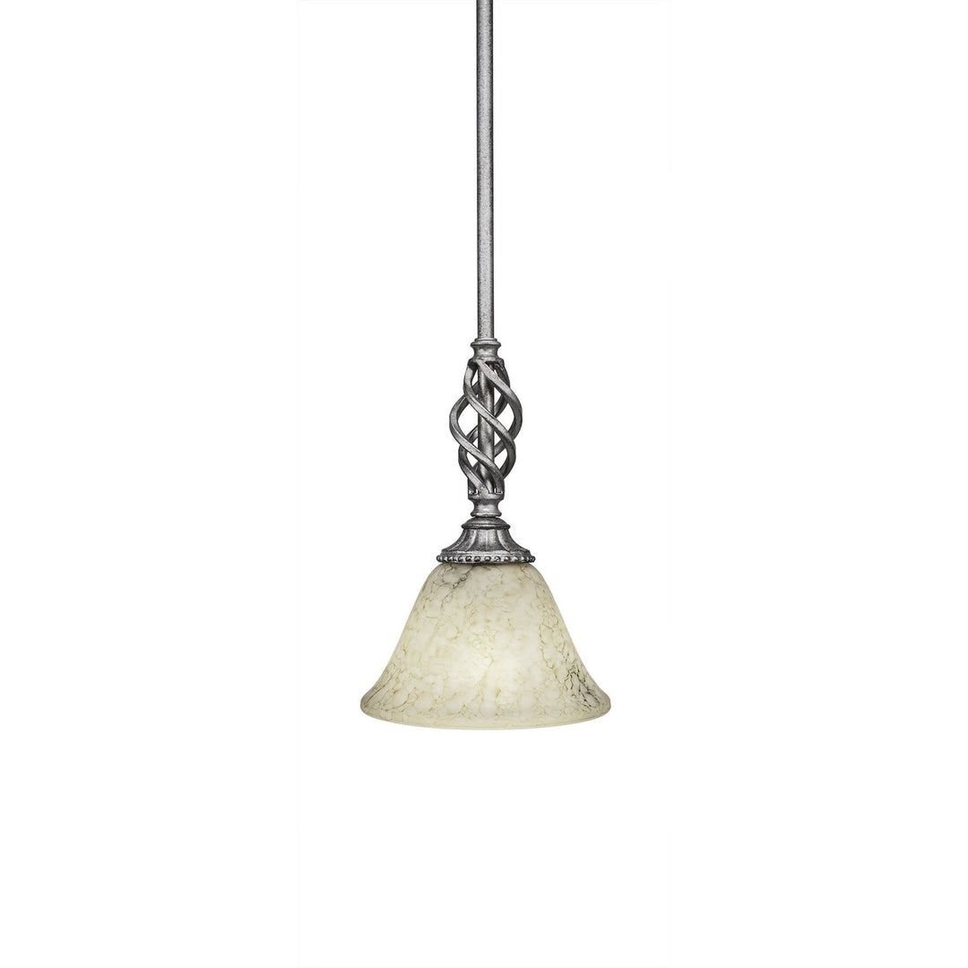Toltec Eleganté 80-as-508 Pendant Light - Aged Silver