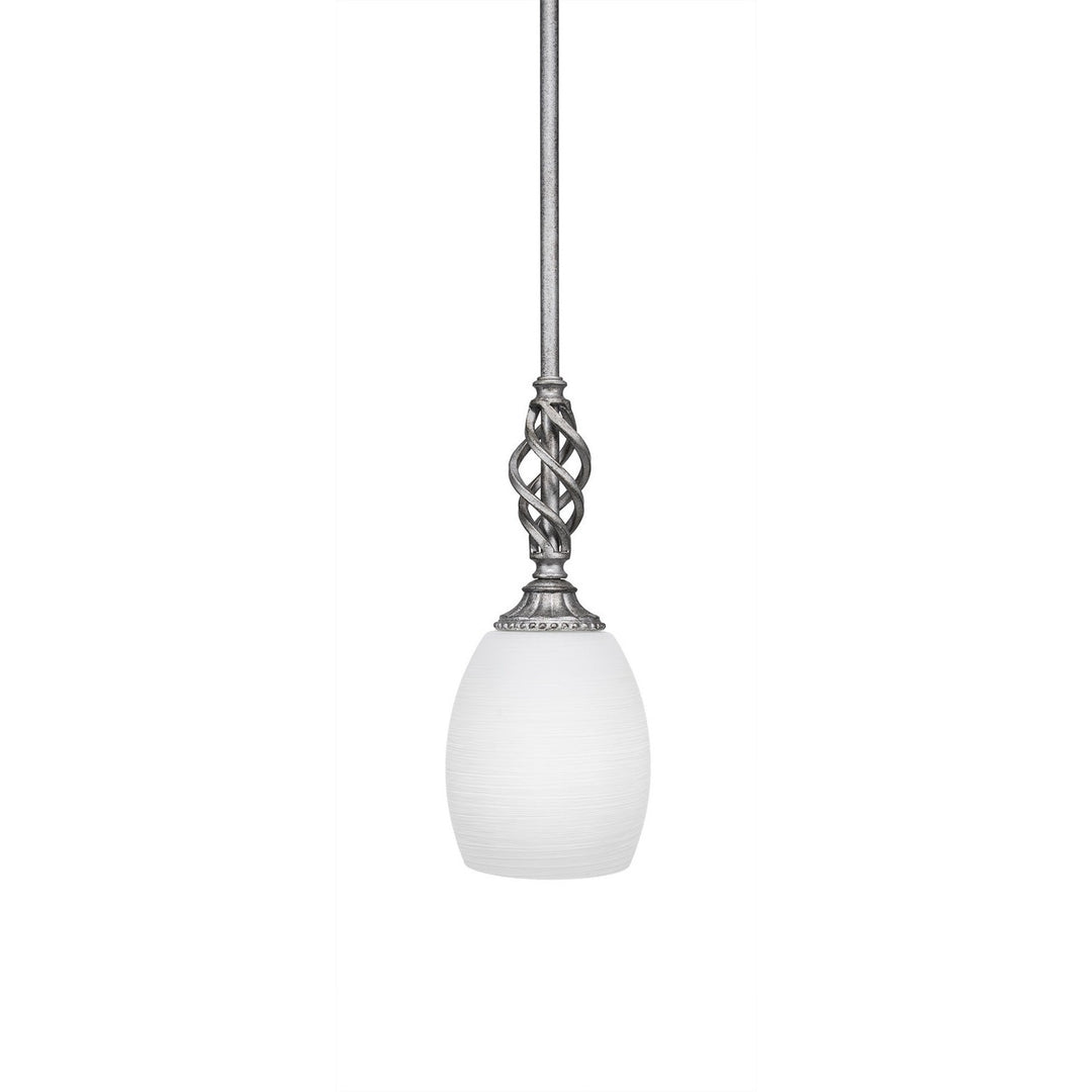Toltec Eleganté 80-as-615 Pendant Light - Aged Silver