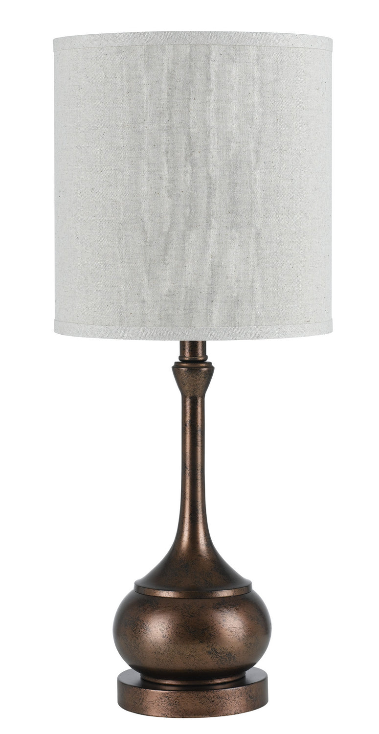 Cal Lighting BO-2256TB-RU Tapron One Light Table Lamp Lamp Bronze / Dark