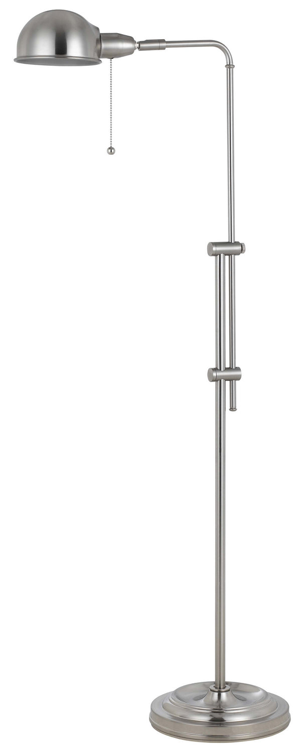 Cal Lighting BO-2441FL-BS Croby One Light Floor Lamp Lamp Pewter, Nickel, Silver