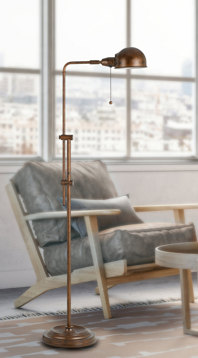 Cal Lighting BO-2441FL-RU Croby One Light Floor Lamp Lamp Bronze / Dark