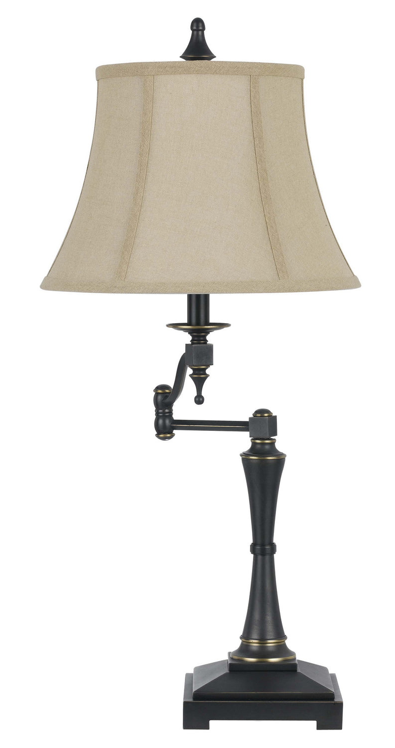 Cal Lighting BO-2443SWTB Madison One Light Table Lamp Lamp Bronze / Dark