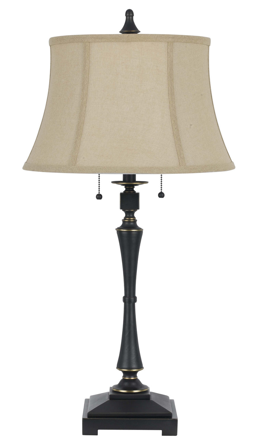 Cal Lighting BO-2443TB Madison Two Light Table Lamp Lamp Bronze / Dark