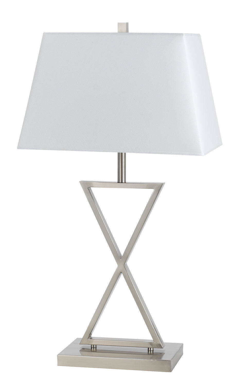 Cal Lighting BO-2580TB  Table Lamp Lamp Pewter, Nickel, Silver