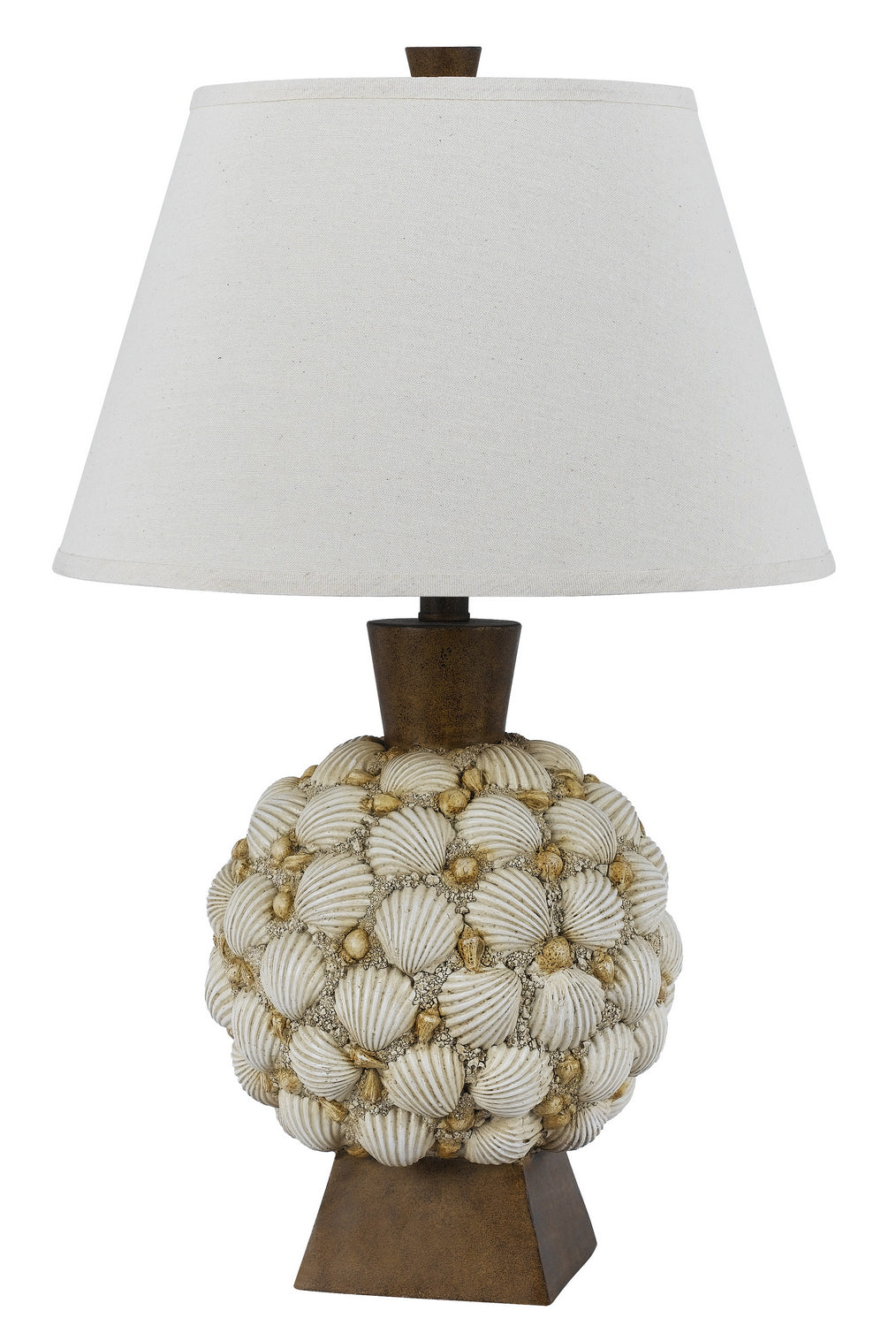 Cal Lighting BO-2614TB Seashell One Light Table Lamp Lamp Bronze / Dark