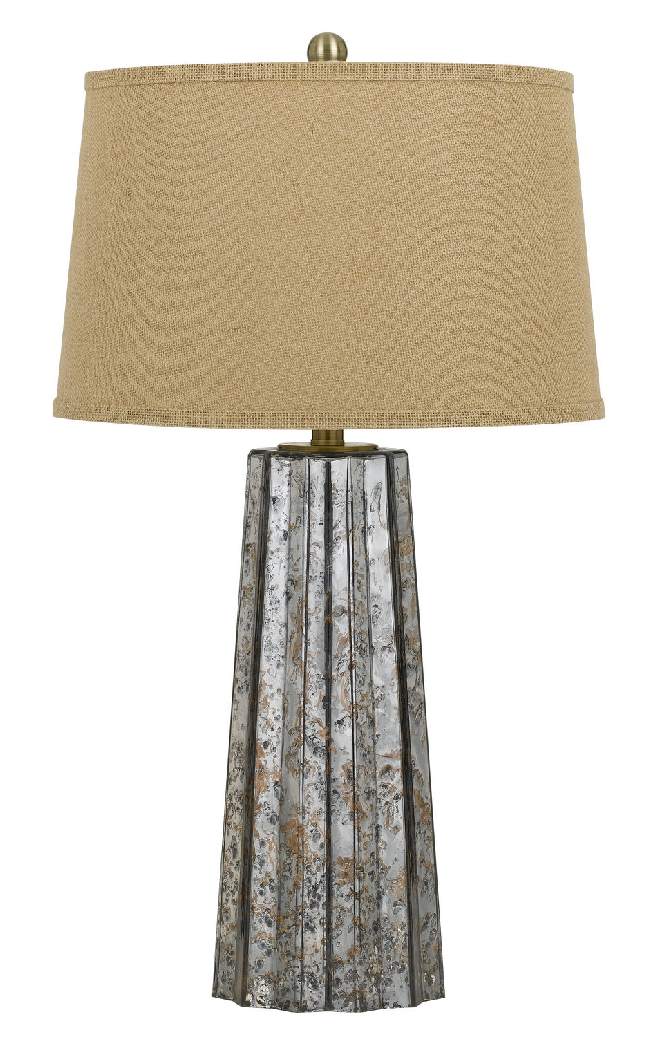 Cal Lighting BO-2635TB Bradenton One Light Table Lamp Lamp Pewter, Nickel, Silver