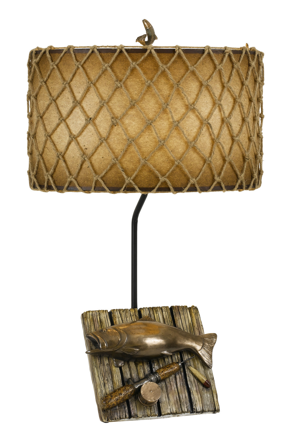 Cal Lighting BO-2664TB Fishing One Light Table Lamp Lamp Bronze / Dark