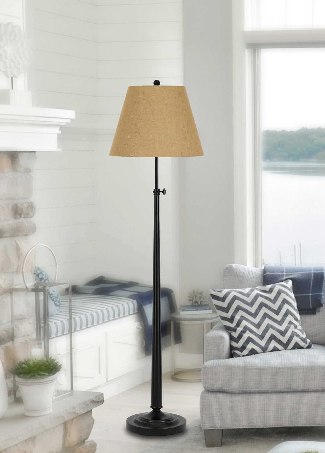 Cal Lighting BO-2671FL Madison One Light Floor Lamp Lamp Bronze / Dark