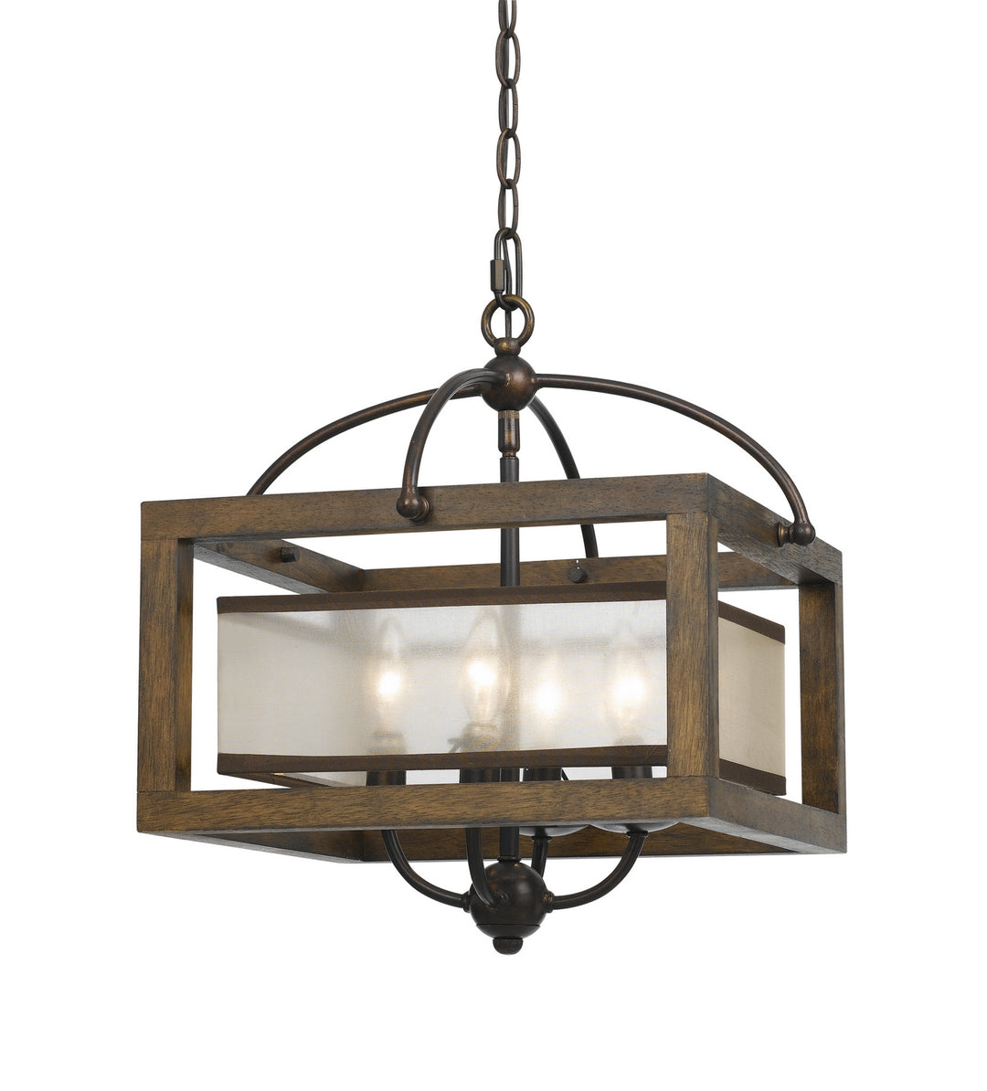 Cal Semi Flush FX-3536/1C Ceiling Light - Dark Bronze