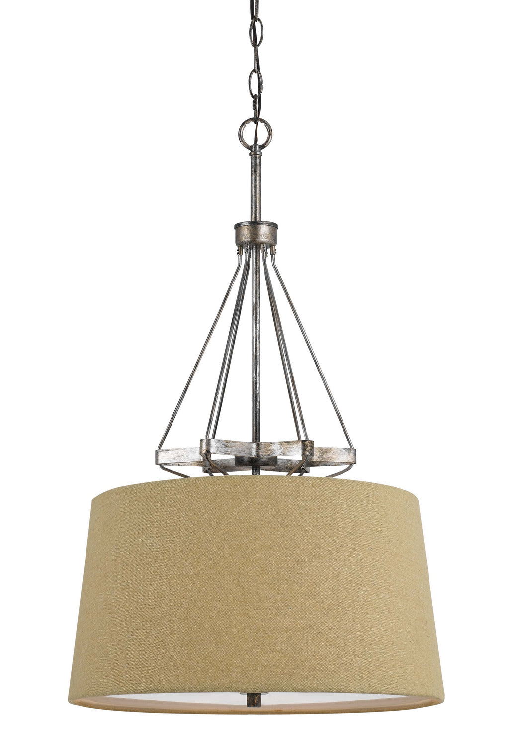 Cal Cresco FX-3538/1P Pendant Light - Textured Steel