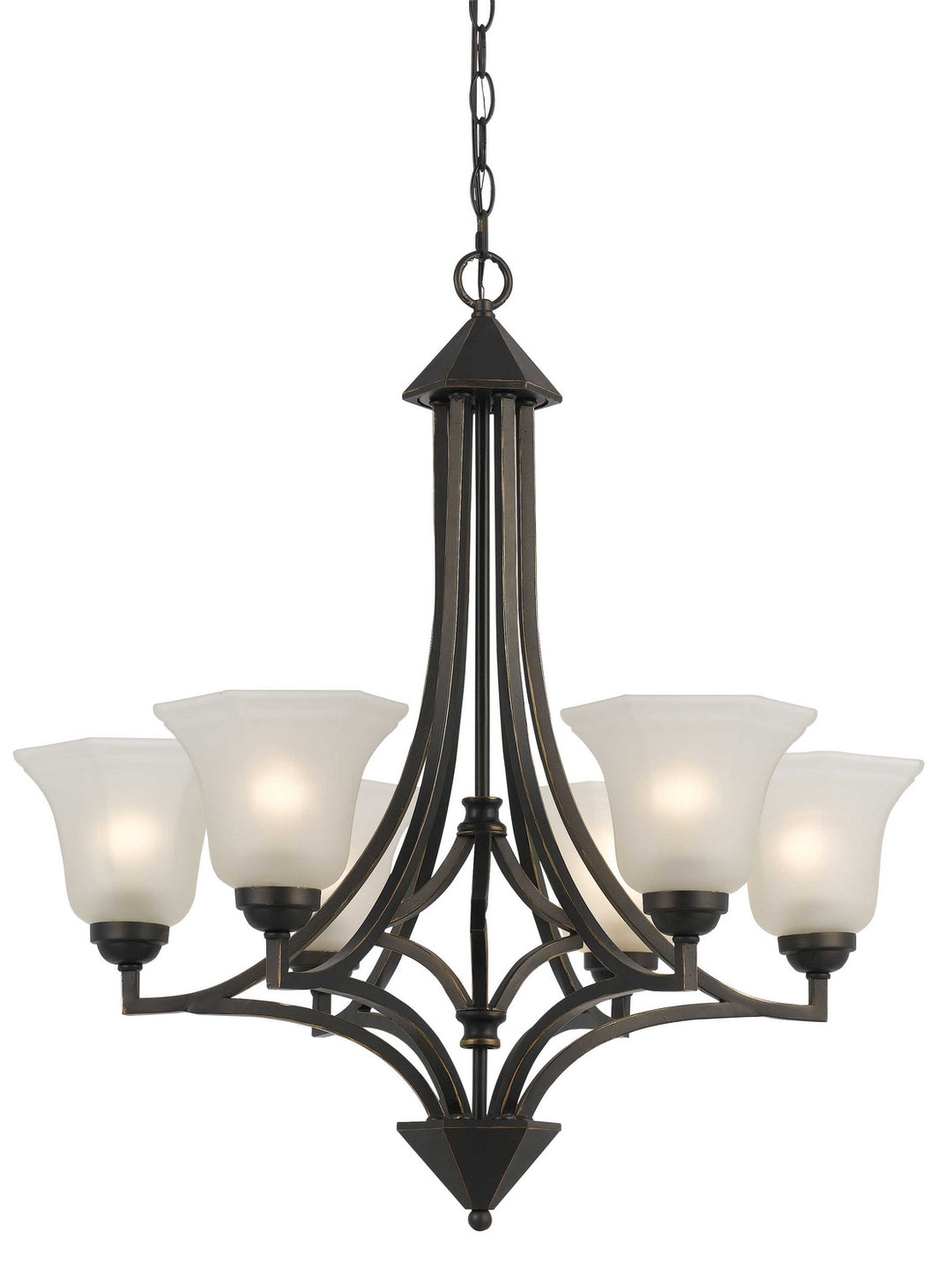 Cal Metal FX-3551/6 Chandelier Light - Dark Bronze