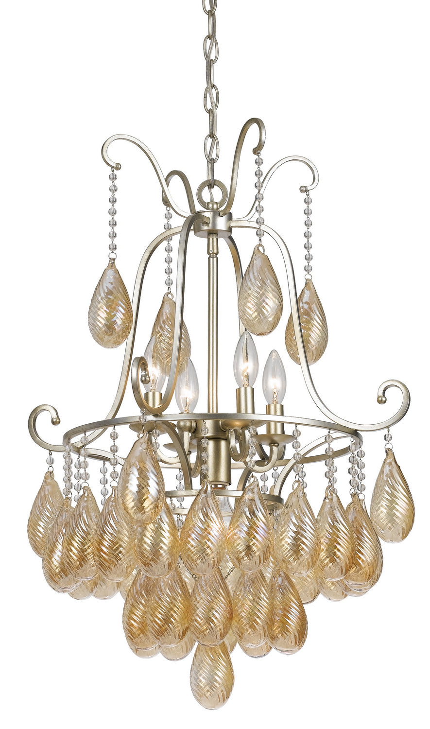 Cal Marion FX-3591-5 Chandelier Light - Warm Silver