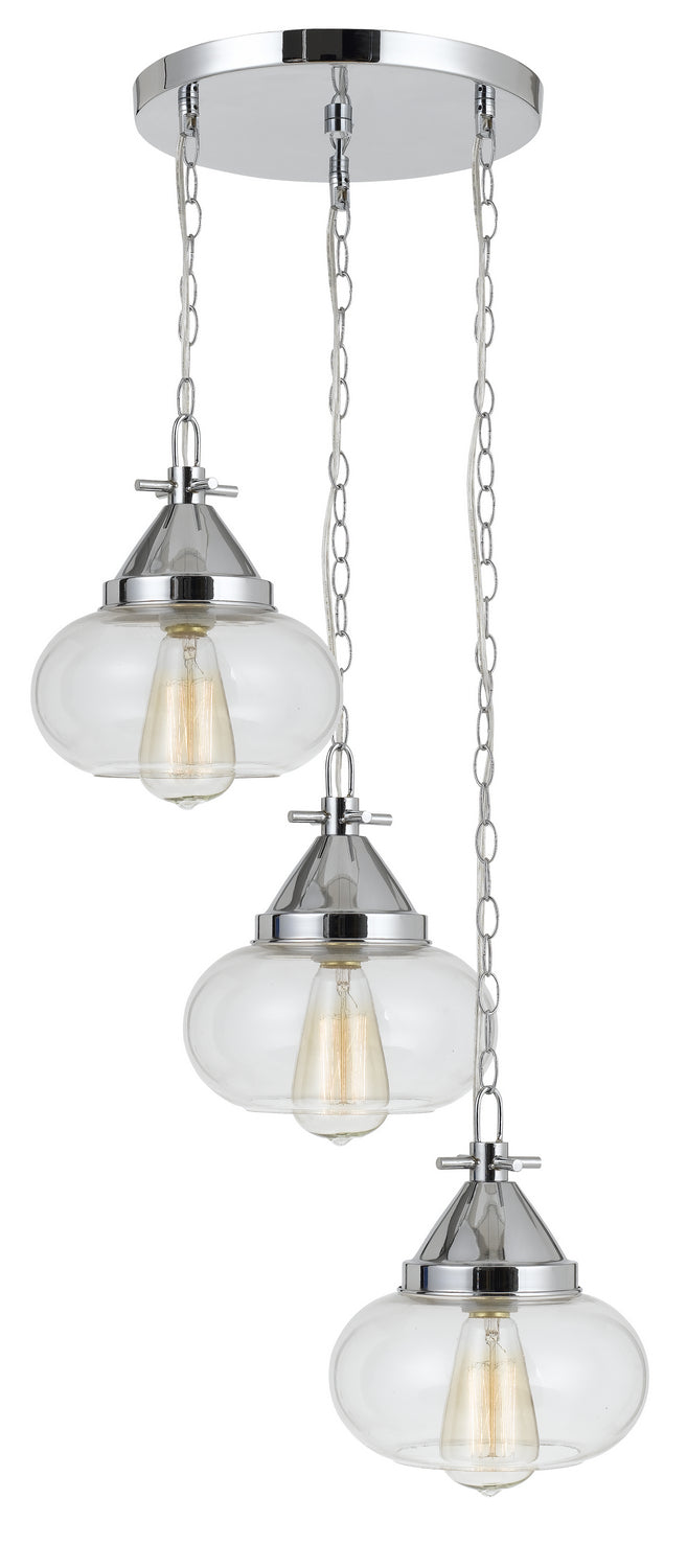 Cal Maywood FX-3624-3P Pendant Light - Chrome