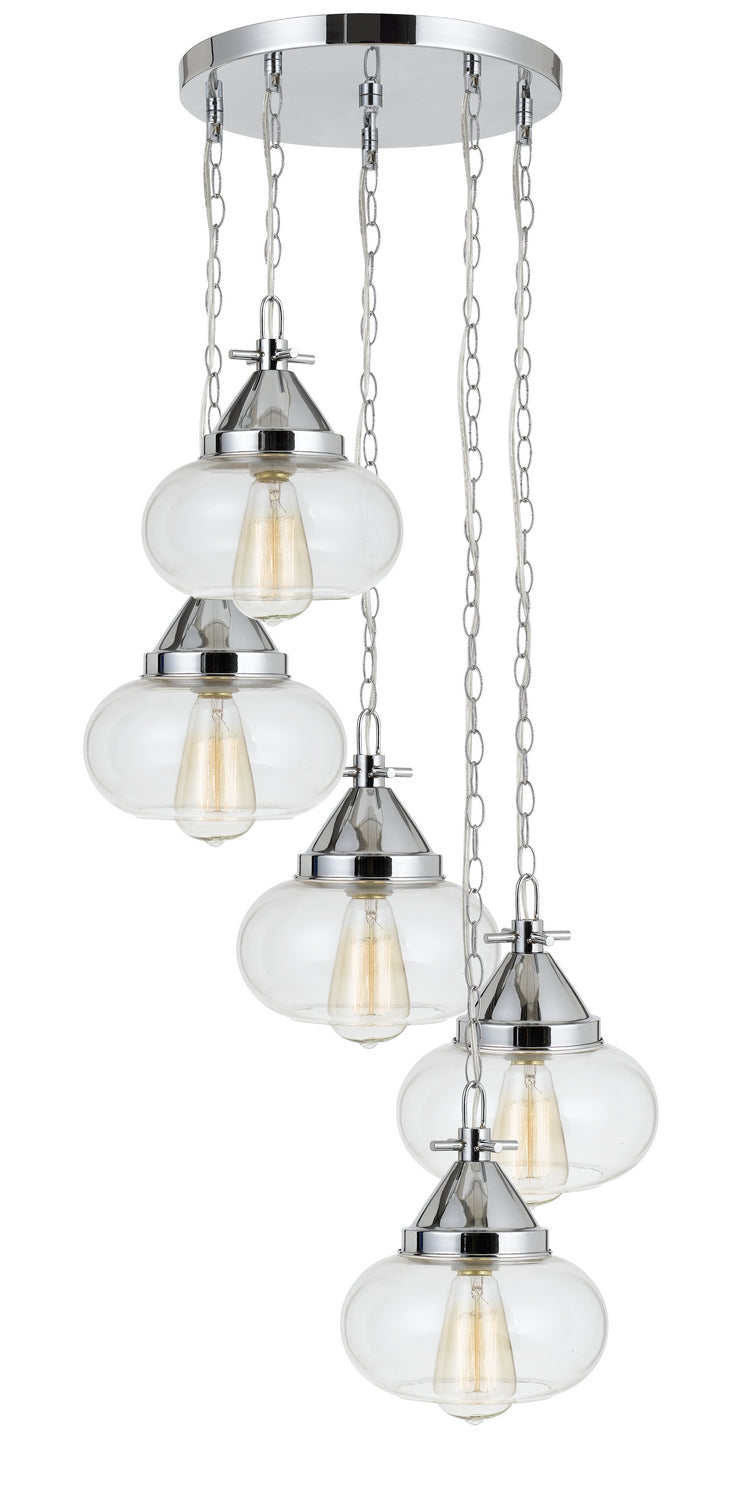 Cal Maywood FX-3624-5P Pendant Light - Chrome