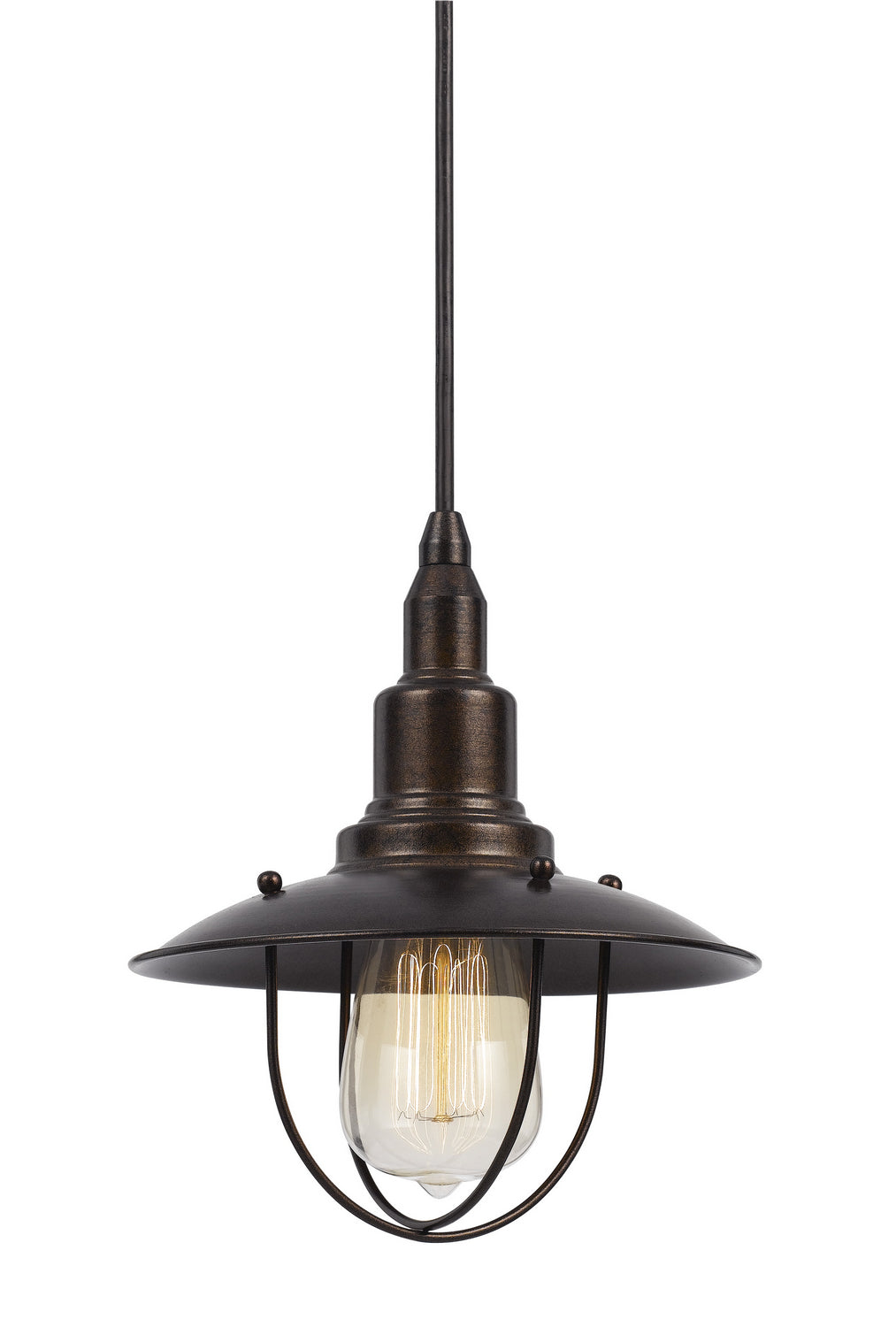 Cal Allentown UP-1113-6-RU Pendant Light - Dark Bronze