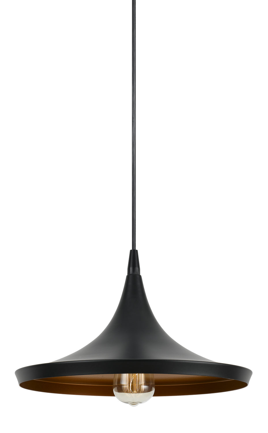 Cal Mica UP-3630-1P Pendant Light - Black