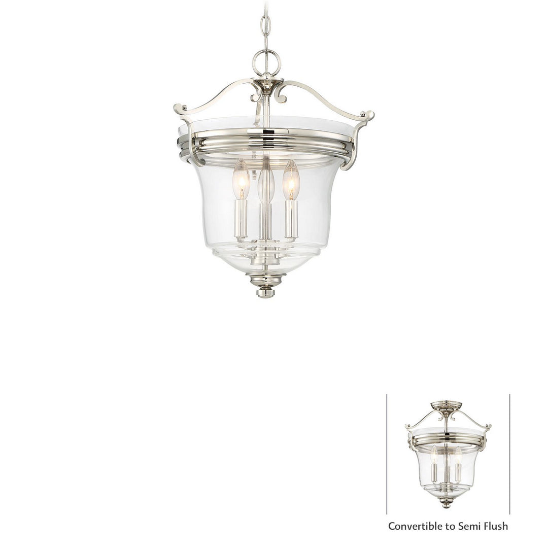 Minka-Lavery Audrey'S Point 3297-613 Pendant Light - Polished Nickel