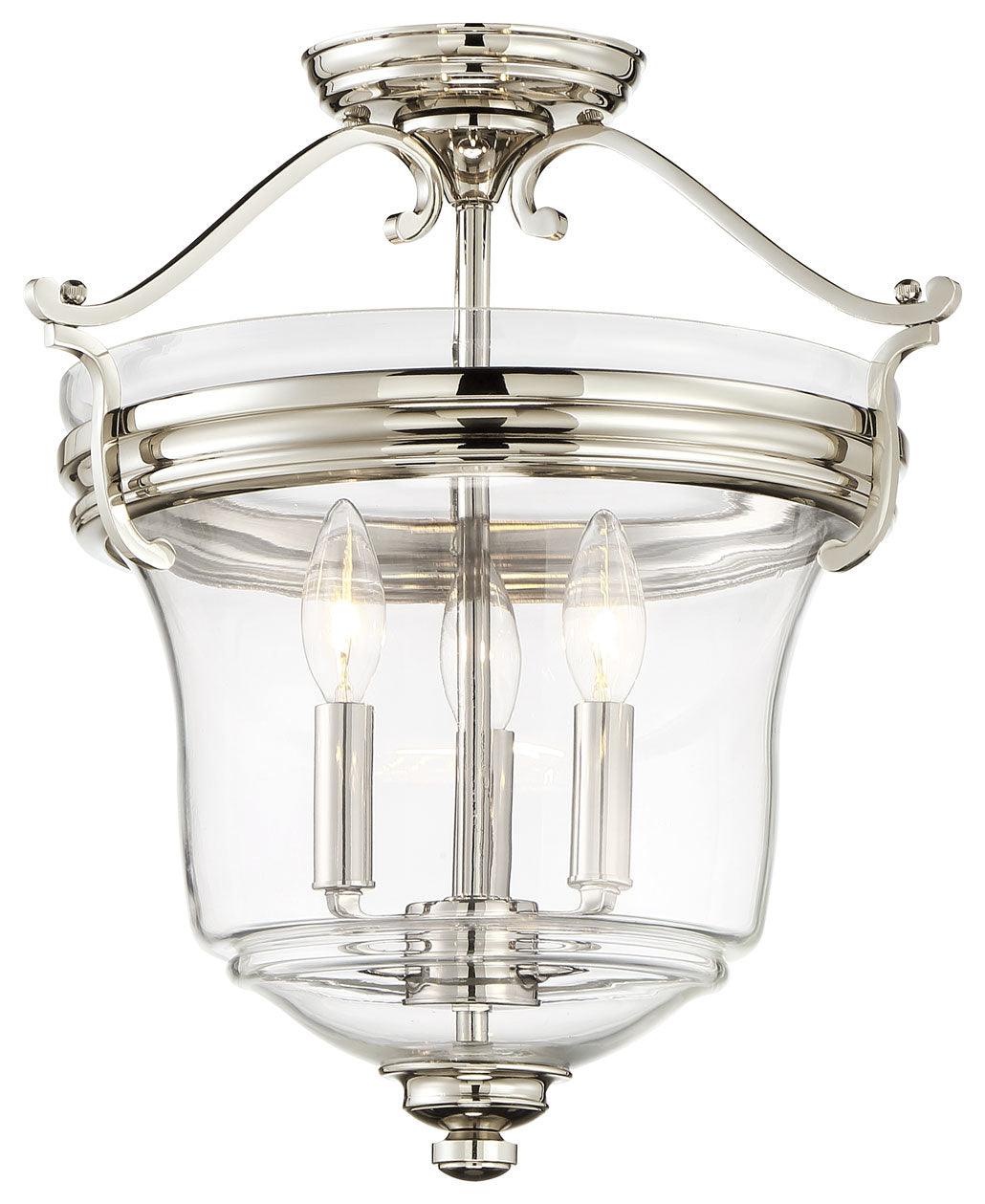 Minka-Lavery Audrey'S Point 3297-613 Pendant Light - Polished Nickel