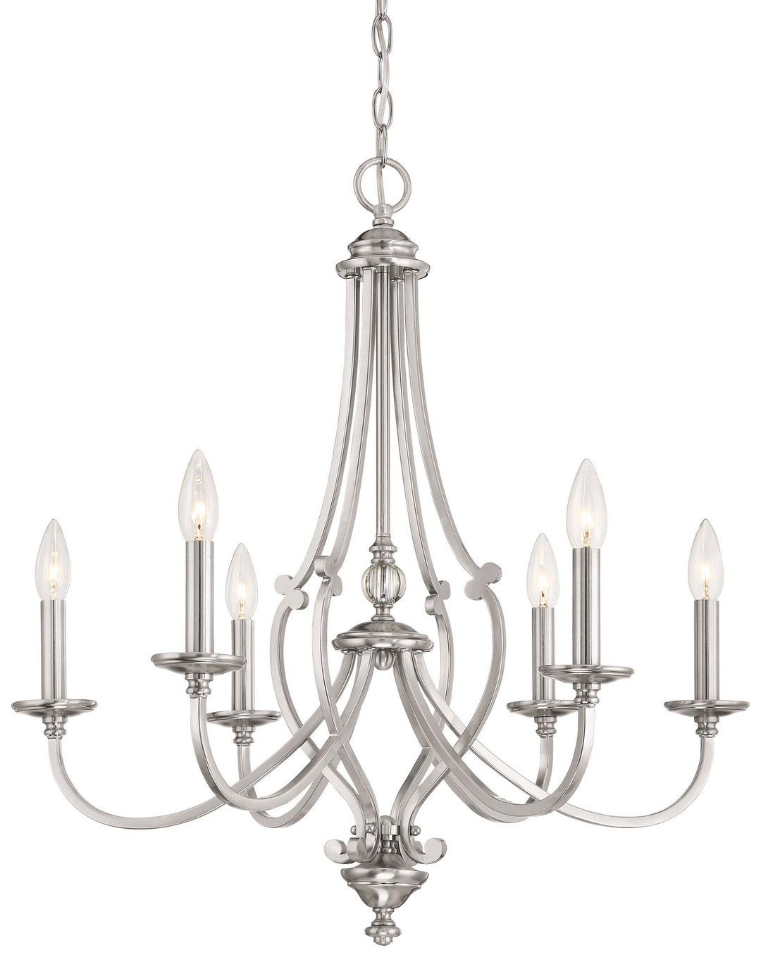 Minka-Lavery Savannah Row 3336-84 Chandelier Light - Brushed Nickel