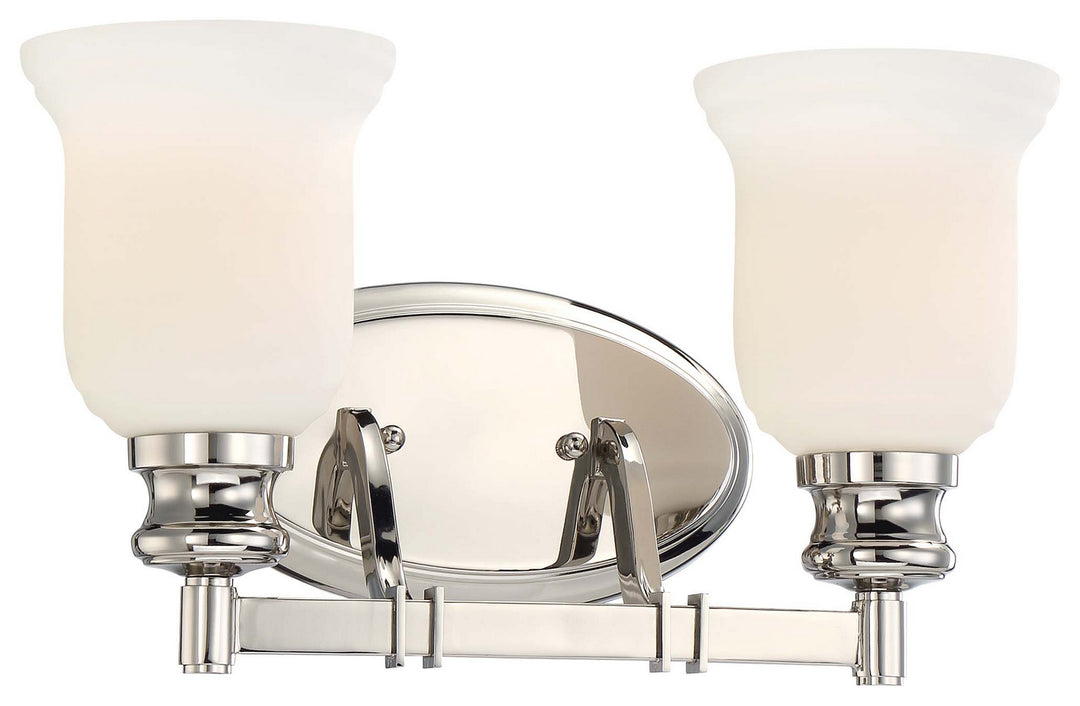 Minka-Lavery Audrey'S Point 3292-613 Bath Vanity Light 15 in. wide - Polished Nickel