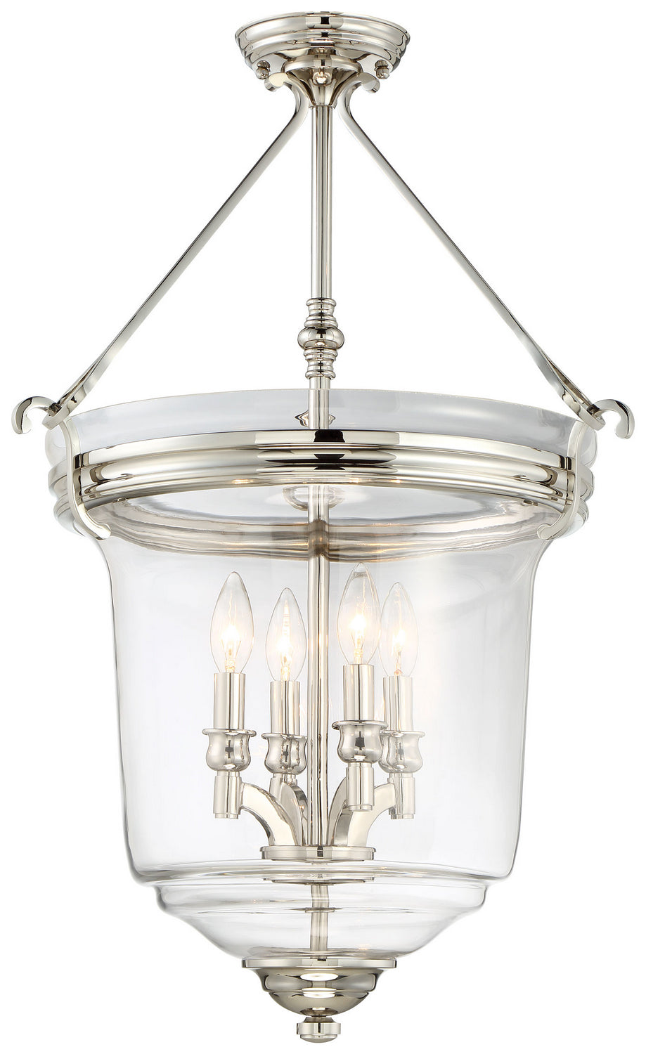 Minka-Lavery Audrey'S Point 3298-613 Pendant Light - Polished Nickel