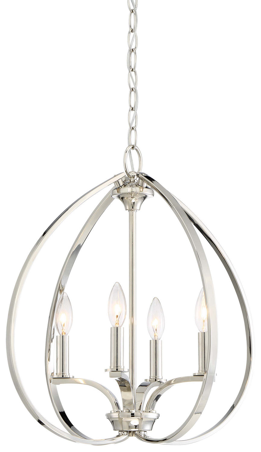 Minka-Lavery Tilbury 4984-613 Pendant Light - Polished Nickel