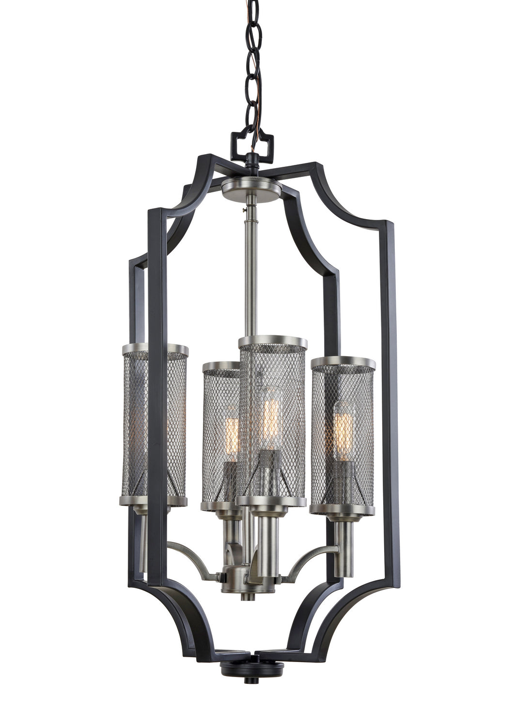 Artcraft Oxford AC10493 Pendant Light - Matte Black & Antique Nickel