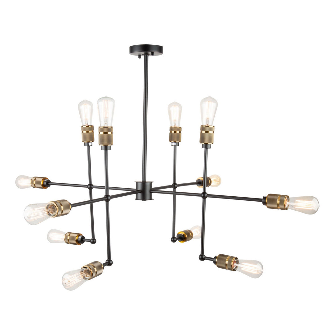 Artcraft Jersey AC10582VB Chandelier Light - Vintage Brass