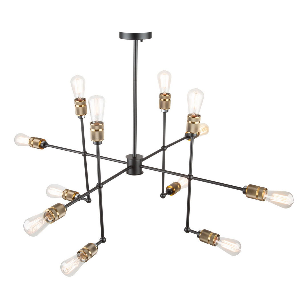 Artcraft Jersey AC10582VB Chandelier Light - Vintage Brass