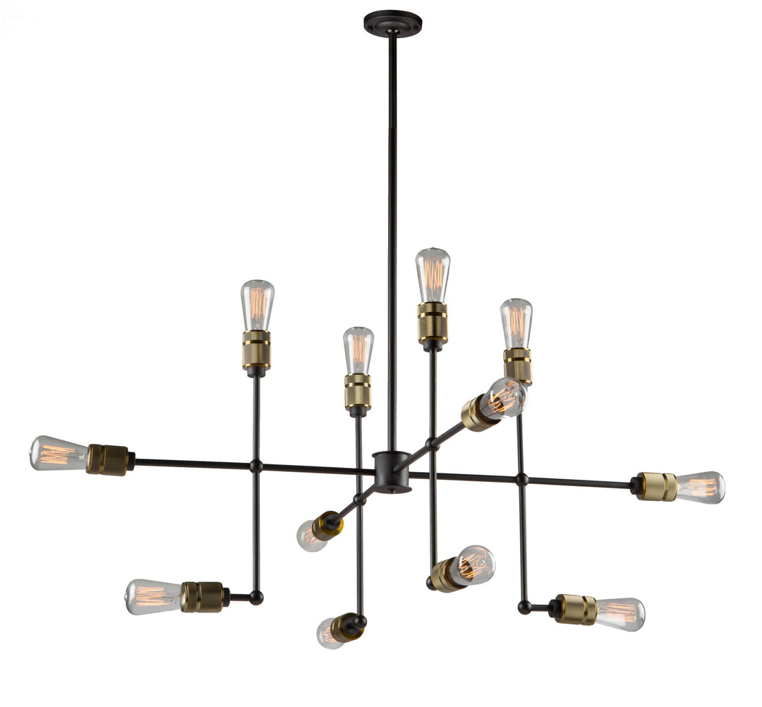 Artcraft Jersey AC10582VB Chandelier Light - Vintage Brass